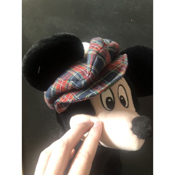 Vtg Disney Store Mickey Mouse w/ Plaid Hat Golf Club Cover 12" Driver Headcover - Picture 4 of 6
